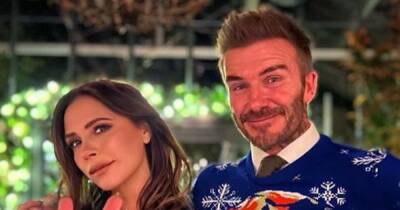 Victoria Beckham sends fans wild with snap of David in Spice World Xmas jumper - www.ok.co.uk