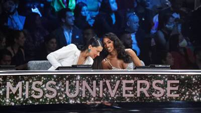 Lori Harvey Sparkles In Silver Dress While Judging 2021 Miss Universe Competition - hollywoodlife.com - city Lima - Israel