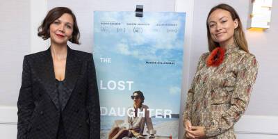 Maggie Gyllenhaal Talks With Olivia Wilde About 'The Lost Daughter' - www.justjared.com