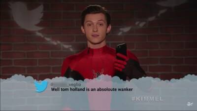 Tom Holland - Ted Danson - Tom Holland Has a Great Rebuttal for a Mean Tweet on Kimmel (Video) - thewrap.com