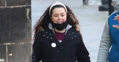 Pregnant Dani Harmer is all smiles as she enjoys day out ahead of birth - www.ok.co.uk - county Bath
