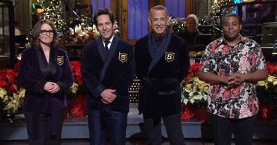 Paul Rudd Joins SNL’s Five-Timers Club Amid Downsized Show With Tom Hanks, Tina Fey and Kenan Thompson - www.usmagazine.com