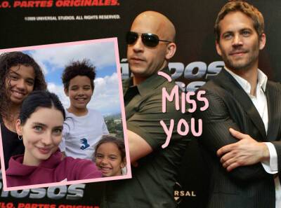 Vin Diesel Pays Tribute To Paul Walker, Reveals His Daughter Was Meadow Walker’s Maid Of Honor - perezhilton.com