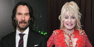 Keanu Reeves Dressed Up As Dolly Parton for Halloween! - www.justjared.com
