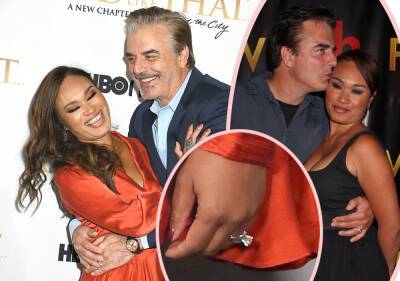 Chris Noth's Wife DITCHES WEDDING RING After News Of Sexual Assault Allegations & Cheating - perezhilton.com