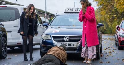 Michael Le-Vell - Kevin Webster - Simon Gregson - Emma Brooker - Faye Windass - Coronation Street spoiler sees Emma and Faye run over old man in New Year crash horror - ok.co.uk