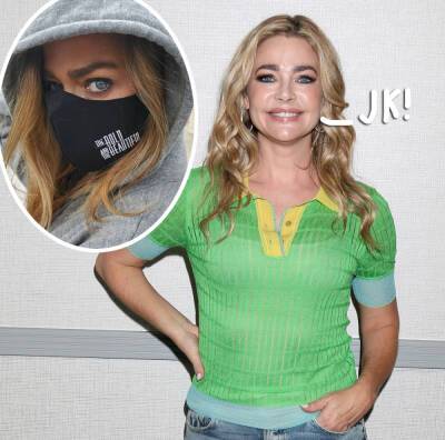 Denise Richards Is NOT Anti-Mask -- Knows 'She Was An Idiot' For Posting Plane Pic! - perezhilton.com