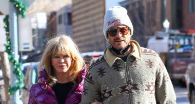 Goldie Hawn & Son Oliver Hudson Link Arms While Shopping in Aspen - www.justjared.com - Colorado