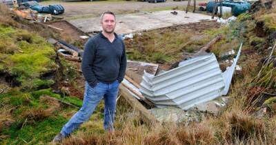 David Neilson - Storm Arwen - Dumfries and Galloway's only gliding club launches fundraising appeal after Storm Arwen destroys shed - dailyrecord.co.uk