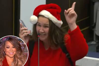 Mariah Carey - ‘Mariah Karen’: Woman’s anti-mask ‘All I Want For Christmas’ sparks anger - nypost.com - Santa - county San Diego