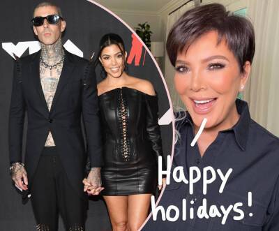 Kris Jenner Teamed Up With Kourtney Kardashian & Travis Barker To Drop… A Christmas Song?! - perezhilton.com