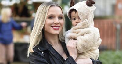 Helen Flanagan stuns in chic black outfit as she cuddles adorable baby son Charlie - www.ok.co.uk - Manchester