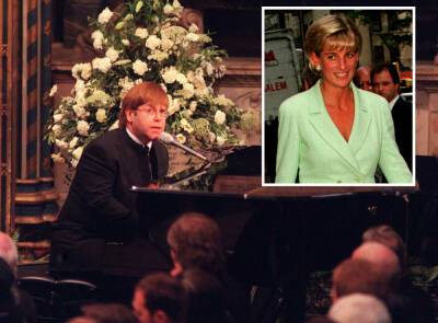 Buckingham Palace Tried To Stop Elton John From Performing Candle In The Wind At Princess Diana’s Funeral - perezhilton.com