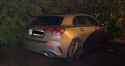 Police recover stolen Mercedes hidden in corner of Salford car park - www.manchestereveningnews.co.uk - Manchester