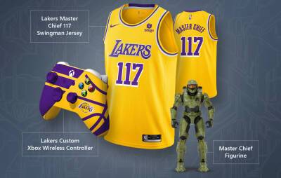 LA Lakers custom Halo Infinite merch bundle revealed - www.nme.com