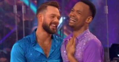 Tess Daly - Johannes Radebe - John Whaite - Strictly's Johannes apologises after lift with John goes wrong and he falls to floor - ok.co.uk