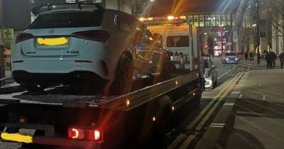 Police seize Mercedes after driver races another car in Peter Street - www.manchestereveningnews.co.uk - Centre - city Manchester, county Centre