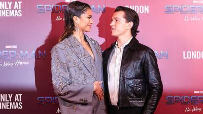 Tom Holland - No Way Home - Zendaya Tom Holland Can’t Keep Their Eyes Off Each Other At ‘Spider-Man’ Photocall - hollywoodlife.com - London