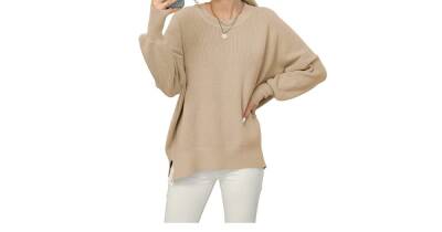 This Comfy Crewneck Reminds Us of a Pricier Free People Sweater - www.usmagazine.com