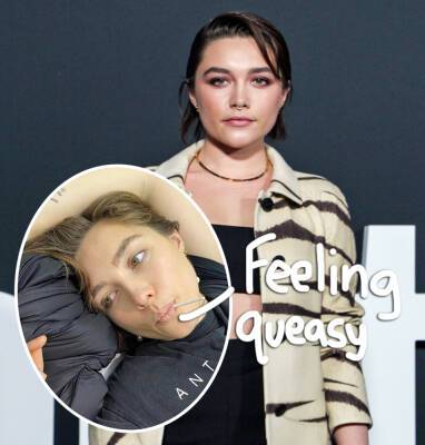 Florence Pugh - Yikes! Florence Pugh Turned 'Green' & Fainted While Getting THIS Piercing! - perezhilton.com