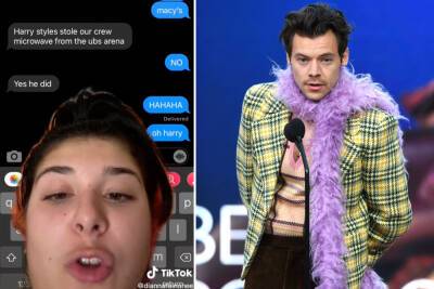 Behind the bizarre ‘Harry Styles stole a microwave on Long Island’ rumor - nypost.com - Britain