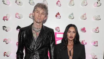 Megan Fox & Machine Gun Kelly Continued Their Saturday Date Night with a Holiday Party - www.justjared.com