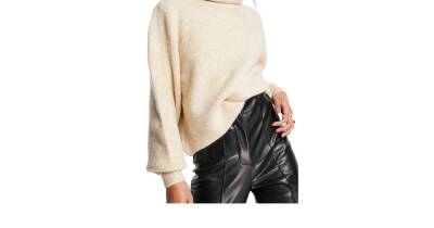 This Topshop Turtleneck Sweater Is a Winter Wardrobe Staple - www.usmagazine.com