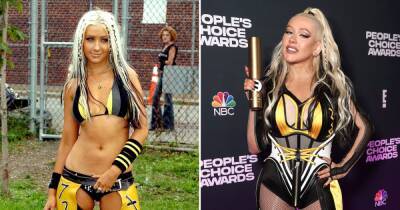 Christina Aguilera - Christina Aguilera Recreates Iconic ‘Dirrty’ Yellow and Black Ensemble for 2021 People’s Choice Awards - usmagazine.com