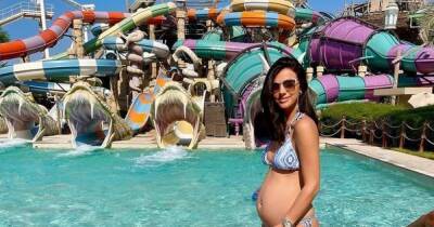 Lucy Mecklenburgh shows off growing baby bump in bikini on Abu Dhabi family holiday - www.ok.co.uk - Britain - city Abu Dhabi