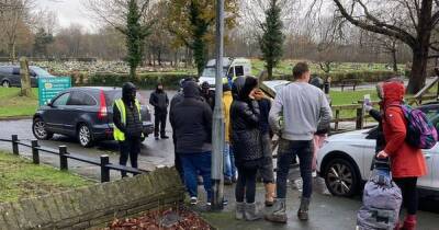 Video shows grieving relatives being dragged from cemetery in clash with council - www.dailyrecord.co.uk - Manchester