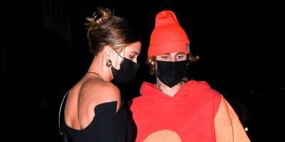 Justin Bieber Opens The Car Door For Wife Hailey During Dinner Date - www.justjared.com - Santa Monica