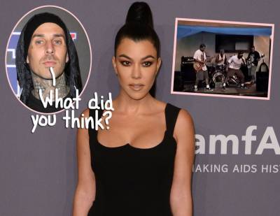 Kourtney Kardashian Has A Jaw-Dropping One-Word Reaction To BF Travis Barker's Latest IG Post! - perezhilton.com