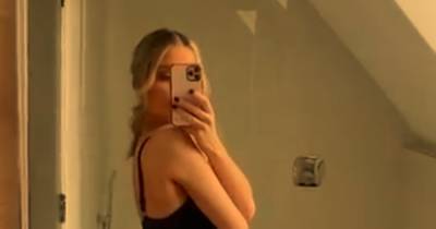 Helen Flanagan shows off eight month baby bump in lingerie snap as she prepares to give birth - www.ok.co.uk - Britain