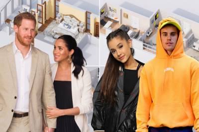 Inside the celebrity bedrooms of Meghan and Harry, Ariana Grande, more - nypost.com - Los Angeles - California