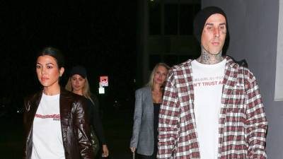 Kourtney Kardashian Travis Barker Cozy Up For Intimate Date Night In LA — See Pics - hollywoodlife.com - Japan