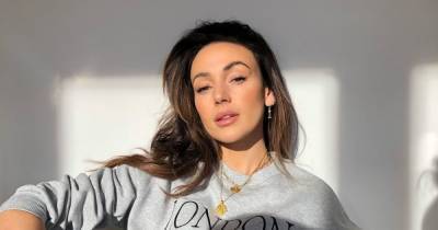 Michelle Keegan stuns as she models new 'perfect essentials' clothing collection at home - shop it here from only £12 - www.ok.co.uk - Britain