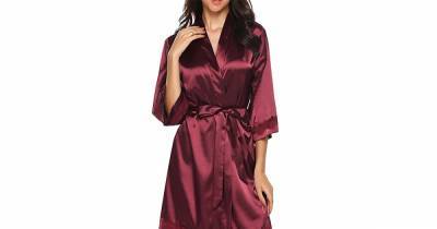 This Satin Robe Will Make Your Mornings Feel Incredibly Luxurious - www.usmagazine.com