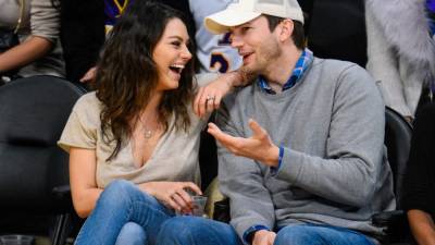 Mila Kunis and Ashton Kutcher's Quarantine Has Included a 'Baby Rave,' Growing Corn and a Snake - www.etonline.com