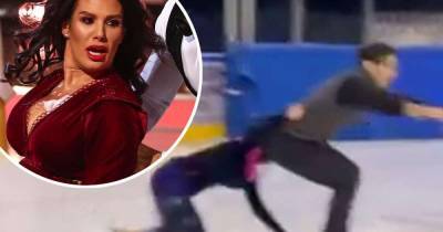 Rebekah Vardy suffers a fall during training for Dancing On Ice - www.msn.com