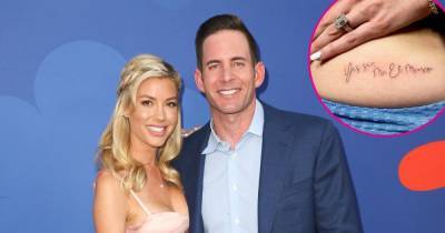 Tarek El Moussa Says He Loves Fiancee Heather Rae Young’s Tribute Tattoo After She Deletes Pic - www.usmagazine.com