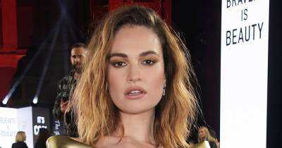 Lily James 'seen sharing kiss with Queens of the Stone Age rock star Michael Shuman' - www.ok.co.uk - USA - county Suffolk