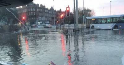 Water supplies restored to 50,000 Glasgow homes after burst pipe chaos floods road - www.dailyrecord.co.uk - Scotland