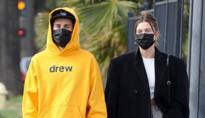 Justin Bieber & Wife Hailey Go for Pre-Valentine's Day Stroll in L.A. - www.justjared.com - Los Angeles