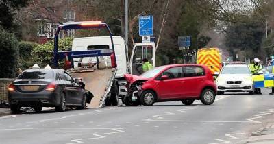 Busy road shut after man hurt during crash in Didsbury - www.manchestereveningnews.co.uk - Manchester