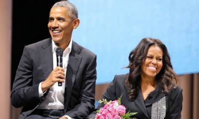 Michelle Obama pays heartfelt tribute to Barack with never-before-seen photos - hellomagazine.com