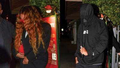 Beyoncé Rocks Red High Heels On Romantic Valentine’s Day Date With Jay-Z - hollywoodlife.com - Santa Monica