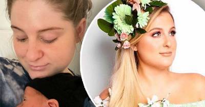 Meghan Trainor offers another glimpse of baby boy Riley - www.msn.com