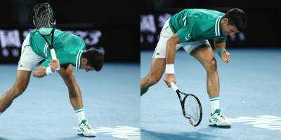 Novak Djokovic Destroys Tennis Racket in Fit of Rage During Australian Open Match (Video) - www.justjared.com - Australia - Germany