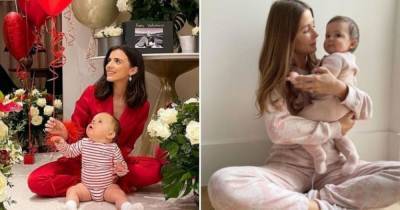 Millie Mackintosh, Lucy Meck and Danielle Armstrong pose in sweet snaps with their children in cute matching pyjamas - www.ok.co.uk