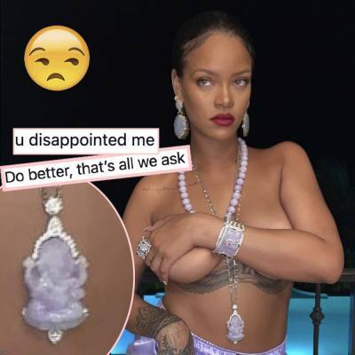 Rihanna Faces Heat For Cultural & Religious Appropriation After Donning Hindu God Necklace In Topless Photo - perezhilton.com